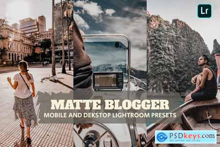 Matte Blogger Lightroom Presets Dekstop and Mobile