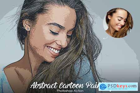 Abstract Cartoon Painting Photoshop Action