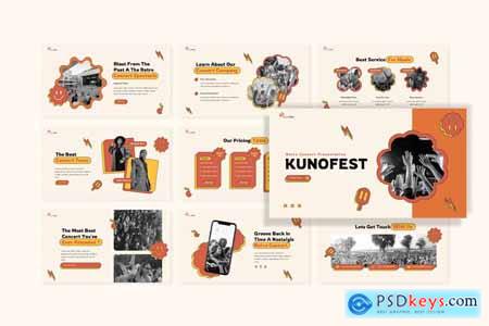 Kunofest - Retro Concert Powerpoint Presentation