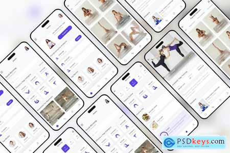 Online Yoga Mobile App UI Kit