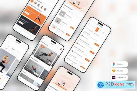 Pilates & Fitness Mobile App UI Kit