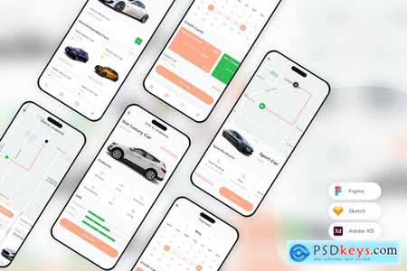 Luxury Car Rental Mobile App UI Kit