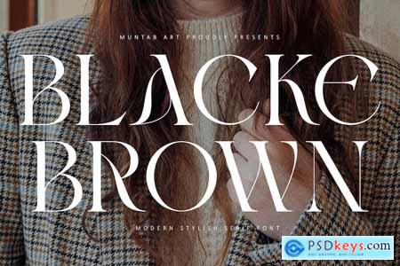 Blacke Brown Modern Stylish