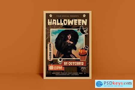 Halloween Party Flyer P7H8UPP