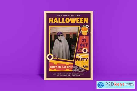Halloween Party Flyer QPYHUBR