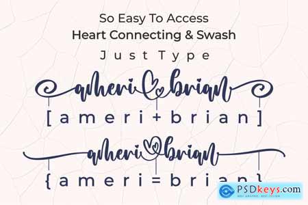 Ameri Brian Lovely Font Duo