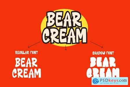 Bear Cream - Display Font