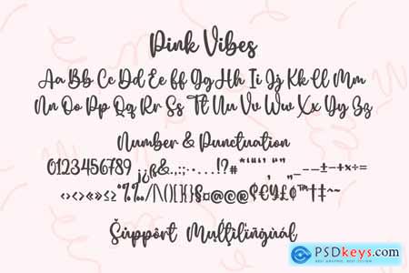 Pink Vibes Font Duo