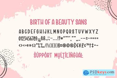 Birth Of A Beauty Font Duo