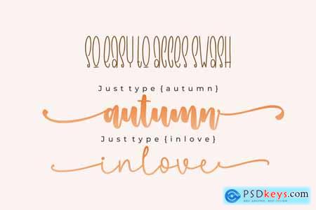 Autumn In Love Font Trio