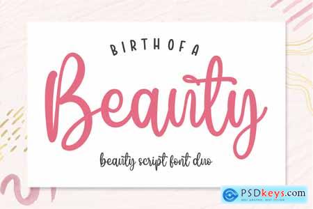 Birth Of A Beauty Font Duo