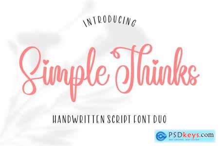 Simple Thinks Font Duo
