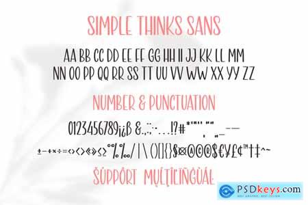 Simple Thinks Font Duo