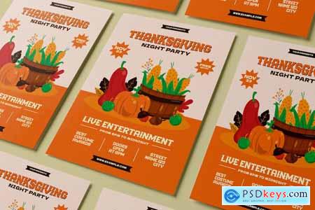 Thanksgiving Flyer Template UF48ZHL