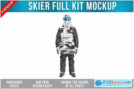 Skier Full Kit Mockup