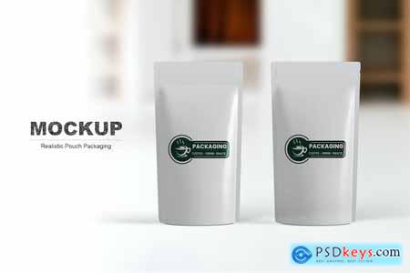 Pouch packaging Mockup
