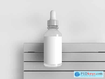 Cosmetic Serum Dropper Bottle Mockup Set