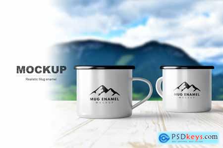 Enamel Mug Mockup