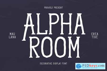 Alpha Room Decorative Display Font