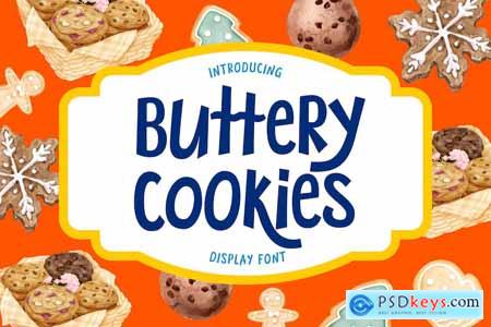 Buttery Cookies - Playful Handdrawn Display Font