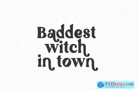 Welcome Witches Retro Halloween Font