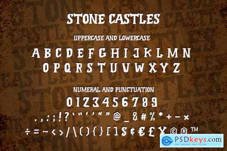 Stone Castles - Modern Display Allcaps fonts
