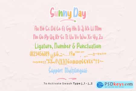 Sunny Day A Display Font