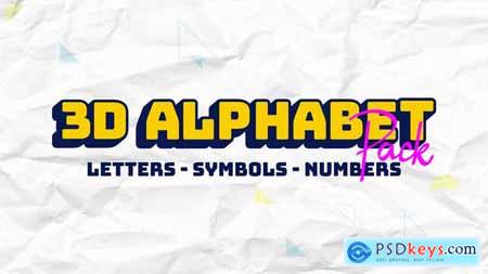 3D Alphabet Letters 48035151