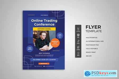 Financial Trading and Conference Flyer