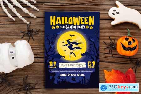 Halloween Party Flyer Template 2SM7KMM