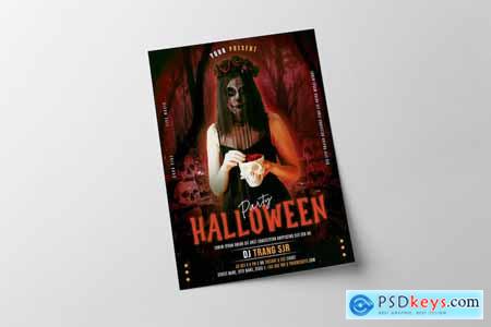 Halloween Party Flyer X3EPD5H