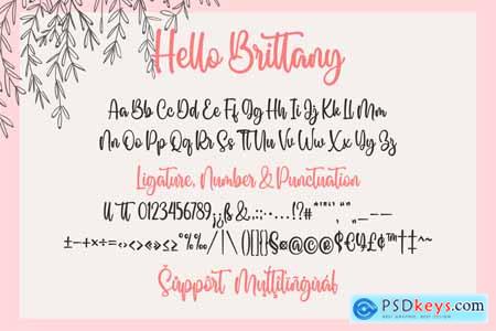 Hello Brittany Script Font