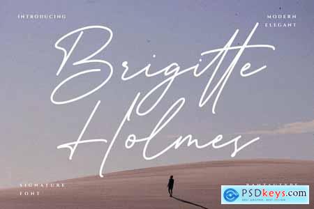 Brigitte Holmes Handwritten Font