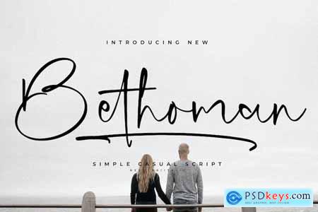 Bethoman Simple Casual Script