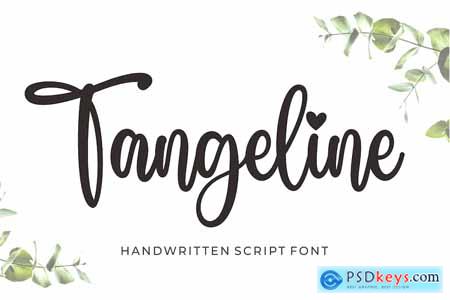 Tangeline Script Font