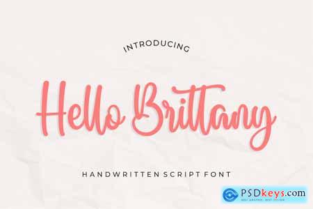 Hello Brittany Script Font