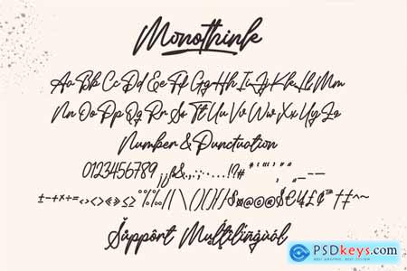 Monothink Script Font