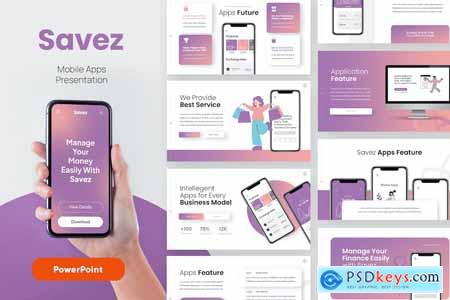 Savez - Mobile App Powerpoint