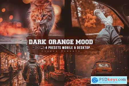 Orange Dark Mood Lightroom Presets Mobile And PC