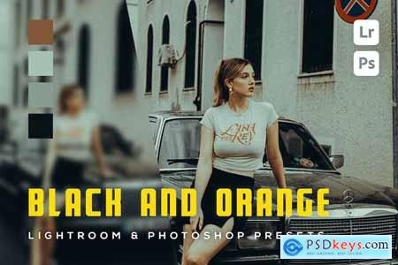 Black and Orange Lightroom and Photoshop Presets