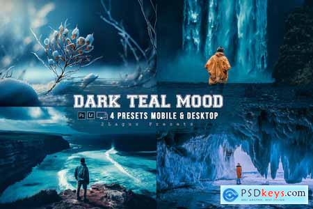 Dark Teal Mood Lightroom Presets Mobile & Desktop