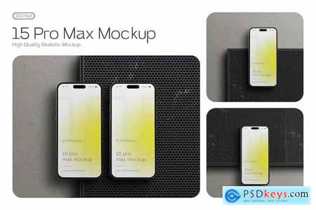 Iphone Psd 15 Pro Max Mockup Collection