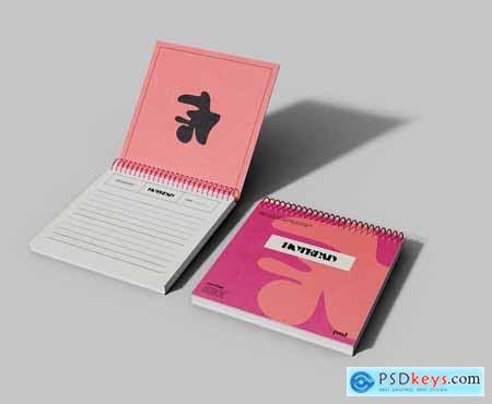 Spiral Notebook Mockup SSRVTJF