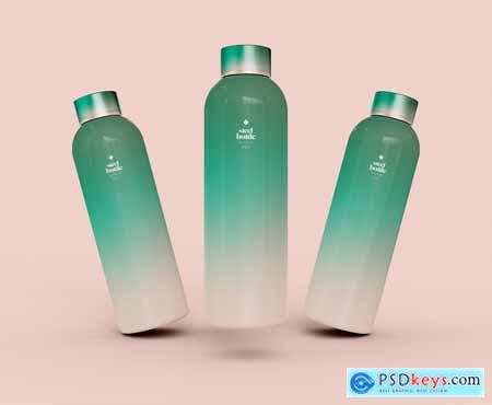 Stainless Steel Bottles Mockup 69MAXJU