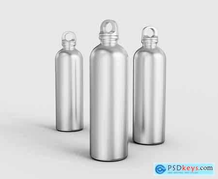 Stainless Steel Bottles Mockup CE7TJ8W