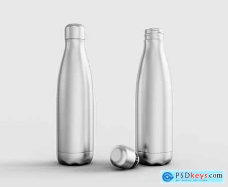 Stainless Steel Bottles Mockup MFJ8G54