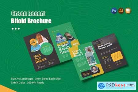 Green Resort Bifold Brochure