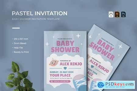 Pastel - Baby Shower Invitation