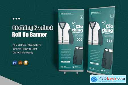 Clothing Product Roll Up Banner