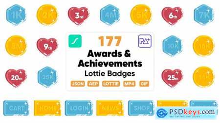 Awards & Achievements Lottie Badges 48114515